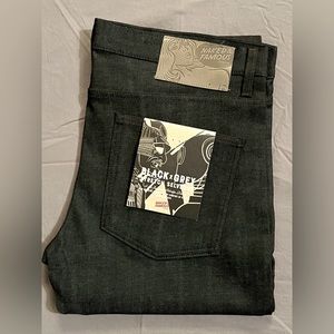 Naked & Famous - Black x Grey Stretch Selvedge Denim Jeans - SuperSkinny Guy 38